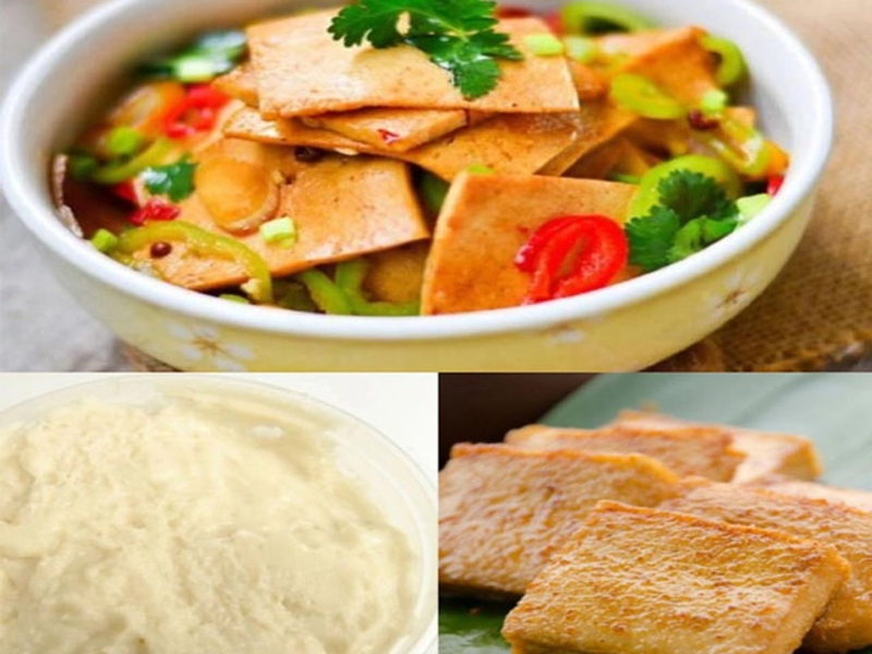 豆腐とベジタリアンタイプの孤立した大豆タンパク質に焦点を当てています